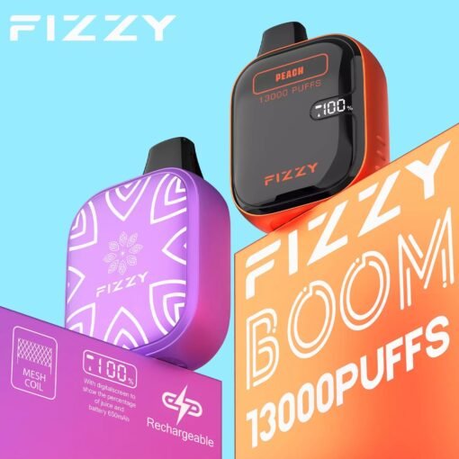 Fizzy Boom 13000 Puffs 2% 5% LCD-Bildschirm mit niedrigem Nikotingehalt in großen Mengen. Kaufen Sie wiederaufladbare Einweg-Vapes im Großhandel – Bild 2