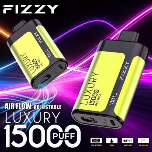 Fizzy Luxury 15000 Puffs 2% 5% LCD-Bildschirm mit niedrigem Nikotingehalt. Kaufen Sie wiederaufladbare Einweg-Vapes im Großhandel – Bild 6