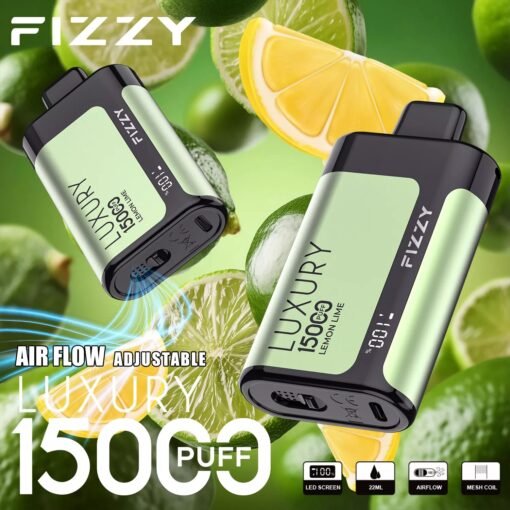 Fizzy Luxury 15000 Puffs 2% 5% LCD-Bildschirm mit niedrigem Nikotingehalt. Kaufen Sie wiederaufladbare Einweg-Vapes im Großhandel – Bild 3