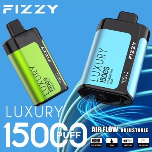 Fizzy Luxury 15000 Puffs 2% 5% LCD-Bildschirm mit niedrigem Nikotingehalt. Kaufen Sie wiederaufladbare Einweg-Vapes im Großhandel – Bild 18
