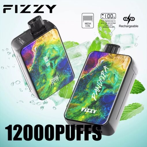 Fizzy Pandora 12000 Puffs 2% 5% LCD-Bildschirm mit niedrigem Nikotingehalt. Kaufen Sie wiederaufladbare Einweg-Vapes im Großhandel – Bild 11