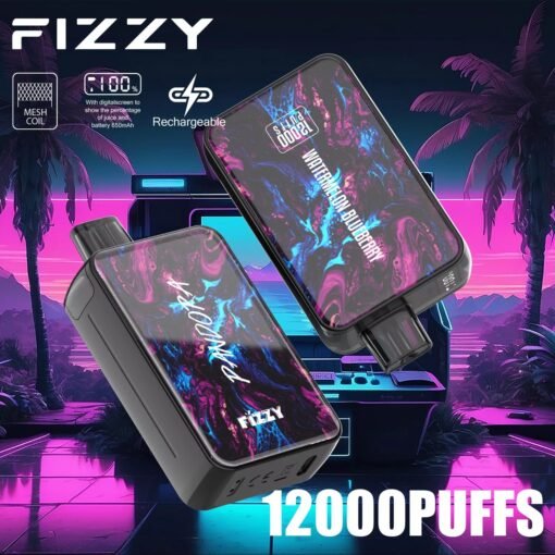Fizzy Pandora 12000 Puffs 2% 5% LCD-Bildschirm mit niedrigem Nikotingehalt. Kaufen Sie wiederaufladbare Einweg-Vapes im Großhandel – Bild 2