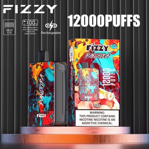 Fizzy Pandora 12000 Puffs 2% 5% LCD-Bildschirm mit niedrigem Nikotingehalt. Kaufen Sie wiederaufladbare Einweg-Vapes im Großhandel – Bild 12