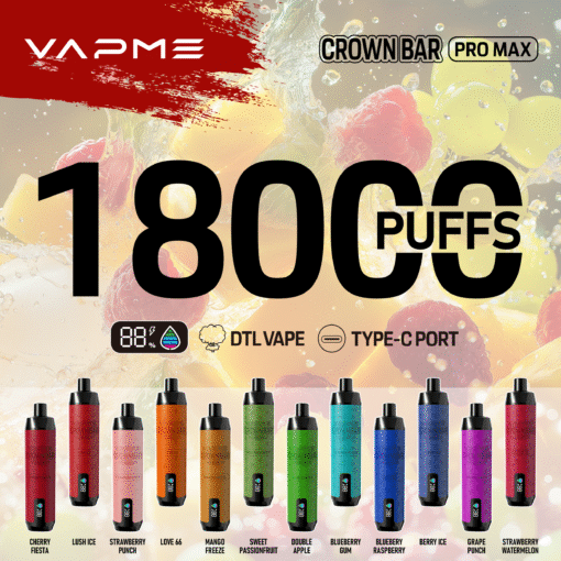VAPME CROWN BAR 18000 PRO MAX