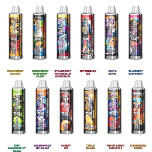 VAPME CRYSTAL 7000 Puffs 2% 5% Nikotin wiederaufladbar Großpackung Kaufen Sie Einweg-Vapes im Großhandel – Bild 2